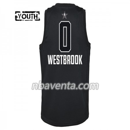 Camiseta Niños Oklahoma City Thunder Russell Westbrook 0 2018 All Star Jordan Brand Negro Swingman Camiseta Niños Oklahoma City Thunder Russell Westbrook 0 2018 All Star Jordan Brand Negro Swingman
